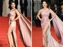 Cannes 2023: Sunny Leone cranks up the heat on the Croisette in a gorgeous pink cut-out gown as she attends the Kennedy premiere