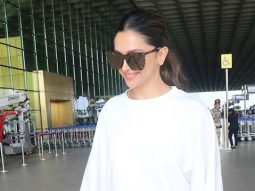 Deepika Padukone gets clicked at the airport with her dad Prakash Padukone