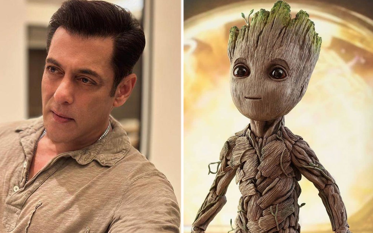 Salman Khan channels his inner Groot in hilarious video shared by Marvel India : Bollywood News