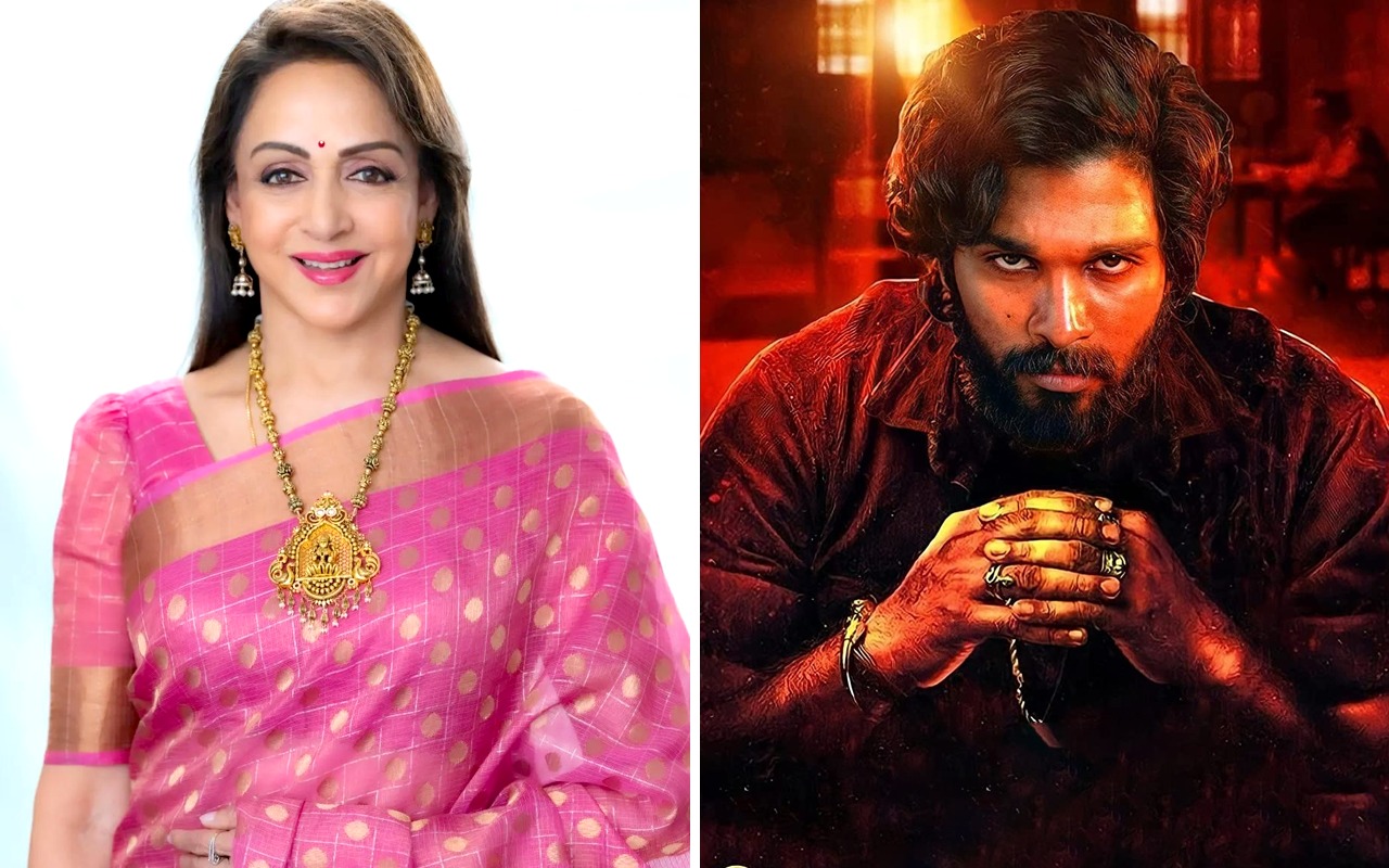 Hema Malini lauds Allu Arjun's look and performance in Pushpa: The Rise; says, “Hamare Hindi film heroes thodi na aisa dikhenge”