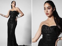 Janhvi Kapoor stuns in a black strapless gown leaving everyone in awe of her grace and style