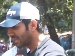 Kartik Aaryan leaves in his car as he gets clicked post work out session