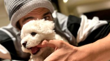 Kartik Aaryan shares an adorable picture with pet Katori; see post