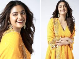 Keerthy Suresh is a sight to behold in bright yellow bandhani kurta