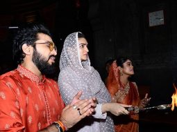 Kriti Sanon and Sachet-Parampara seek blessings at Sita Gufa and Kalaram Mandir for song ‘Ram Siya Ram’