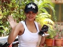 Malaika Arora looks fresh as a daisy as she arrives for workout session