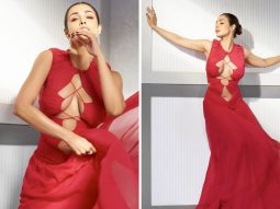 Malaika Arora sets hearts aflame in her fiery cut-out maxi dress