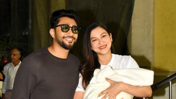 Mommy glow! Gauahar Khan and Zaid Darbar pose with their new born baby