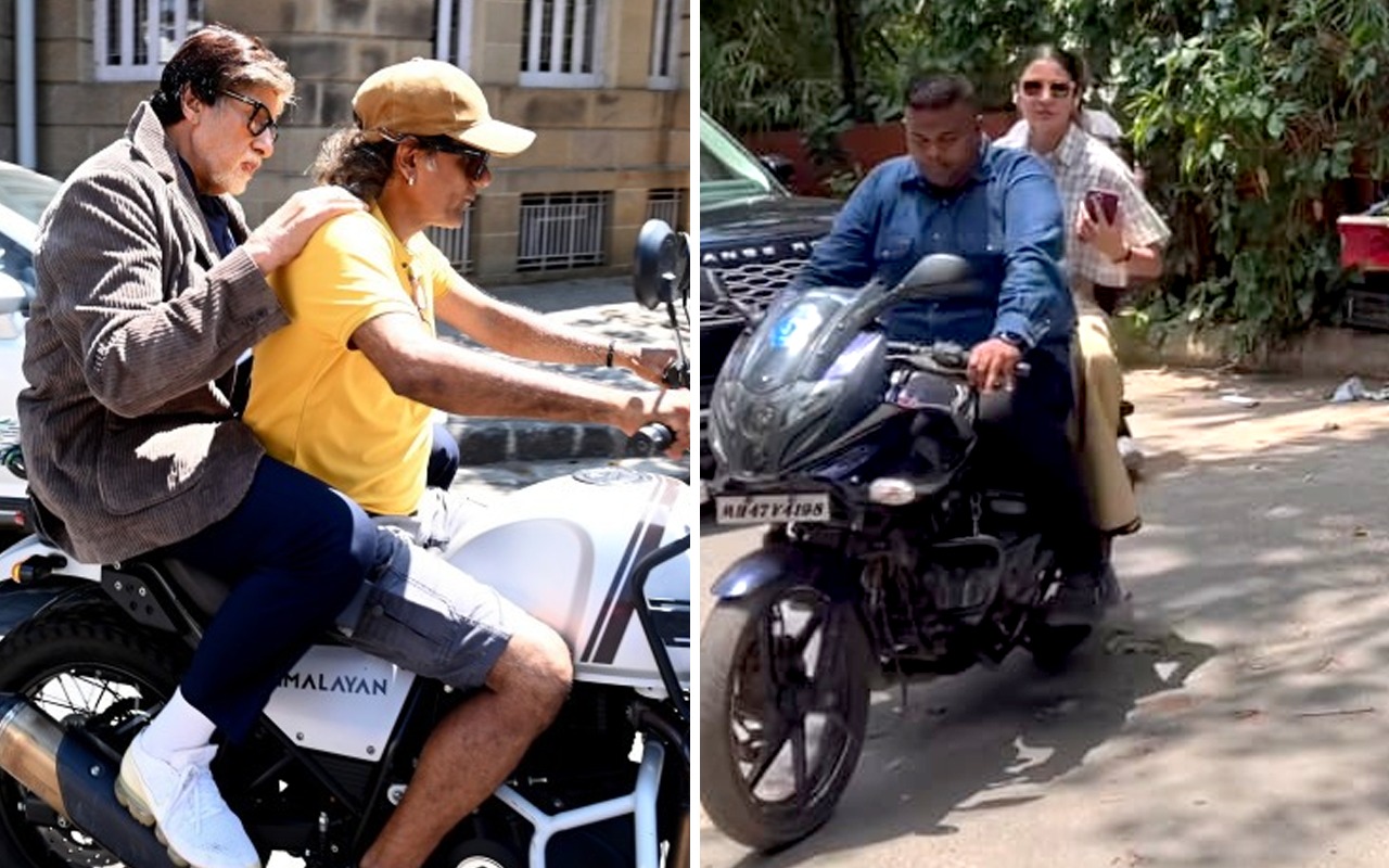 Mumbai Police React To Amitabh Bachchan And Anushka Sharma Riding Motorbikes Without Helmets : Bollywood News – Bollywood Hungama