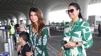Palak Tiwari twins with mommy Shweta Tiwari at the airport
