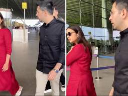 Parineeti Chopra and Raghav Chadha spotted at Mumbai airport amid engagement rumours; see video