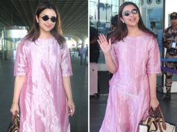 Parineeti Chopra looks effortlessly chic in pink kurta set worth Rs.19K and Burberry Bag worth Rs.91k