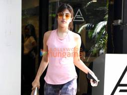 Photos: Rhea Chakraborty spotted outside the gym