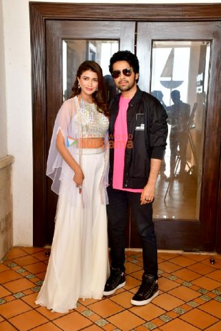 Photos: Shubham Kumar Mehra, Sauraseni Maitra and Aashim Gulati snapped promoting their upcoming series TAJ: Reign of Revenge