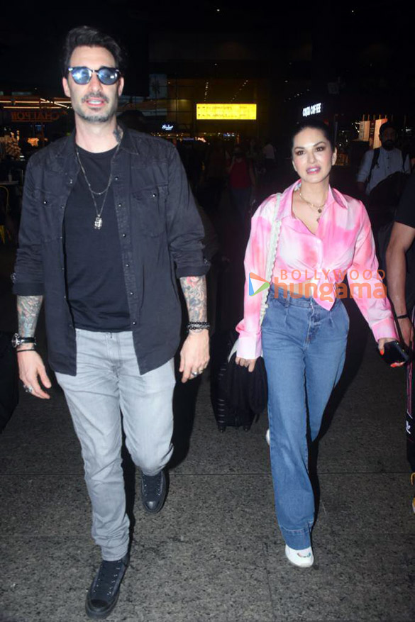 Photos: Sunny Leone, Daniel Weber, Hiten Tejwani and Gauri Pradhan snapped at the airport | Parties & Events