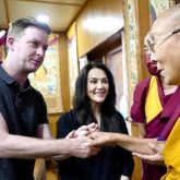 Preity Zinta and Gene Goodenough share joyful moments with Dalai Lama in Dharamshala; see post