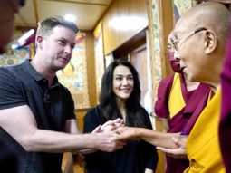 Preity Zinta and Gene Goodenough share joyful moments with Dalai Lama in Dharamshala; see post