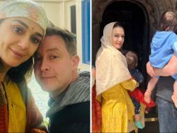 Preity Zinta and Gene Goodenough take twins Jai and Gia to Hateshwari Mata temple in Shimla; watch