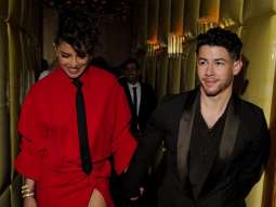 Priyanka Chopra and Nick Jonas make a power couple at the Met Gala after-party; Citadel star dons a fiery Valentino red shirt dress with thigh-high slit