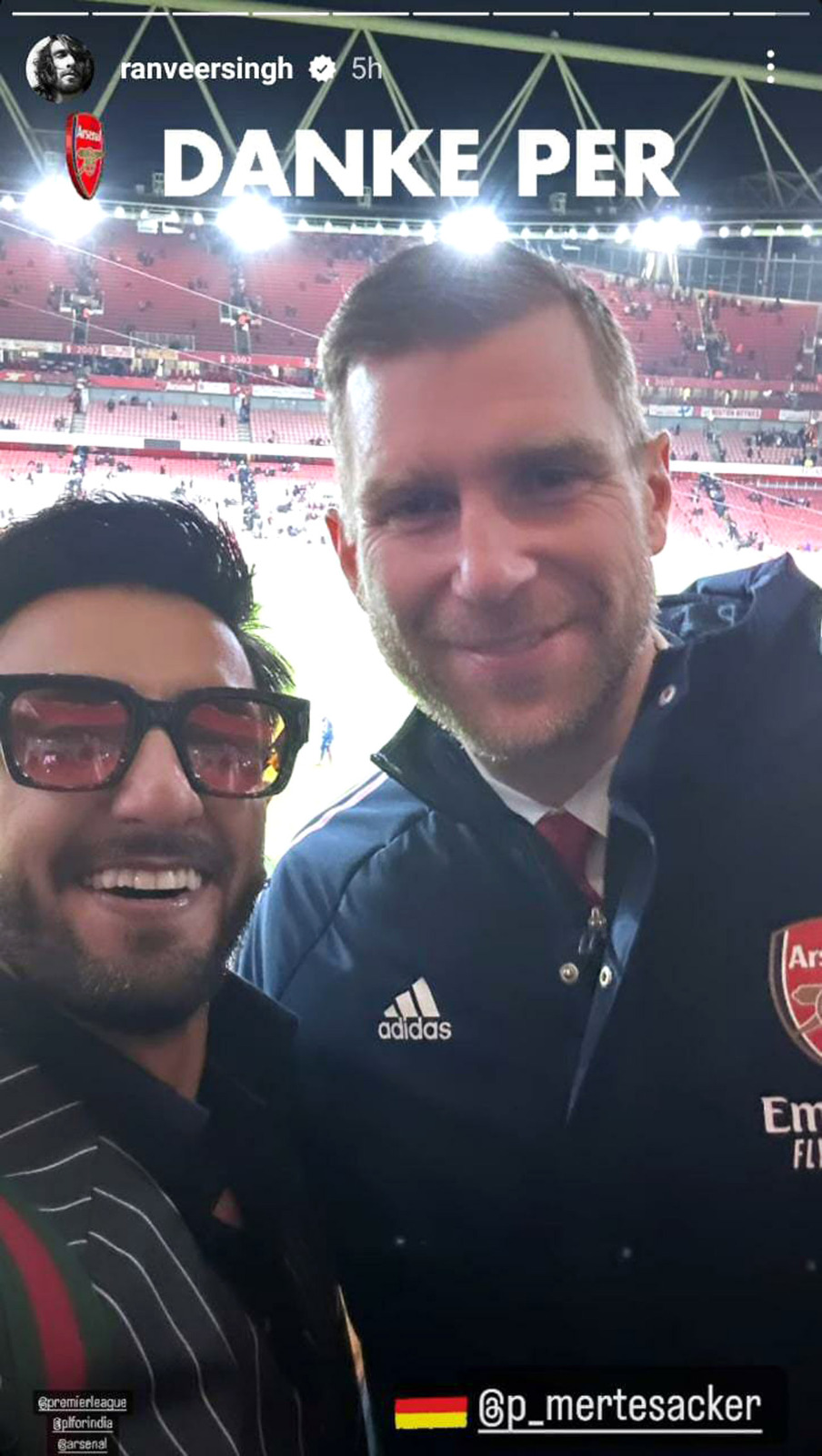 Ranveer Singh gets star struck after meeting Arsenal legends Patrick Vieira, Cesc Fabregas; says ‘football is huge in India’ 