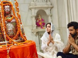 Sara Ali Khan and Vicky Kaushal seek blessings at Mahakaleshwar Temple in Ujjain; see picture