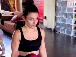 Soha Ali Khan’s fun workout time with her little munchkin