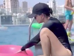 Sunny Leone beats the heat spending some pool time with family