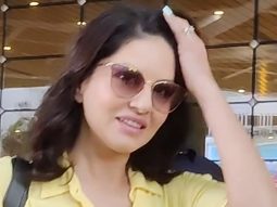 Sunny Leone sports a glam airport look as she returns from IIFA