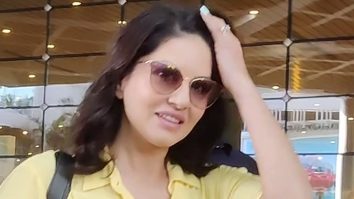 Sunny Leone sports a glam airport look as she returns from IIFA