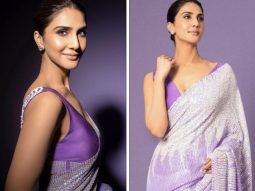 Vaani Kapoor bedazzles in Manish Malhotra’s ivory and lilac Saree