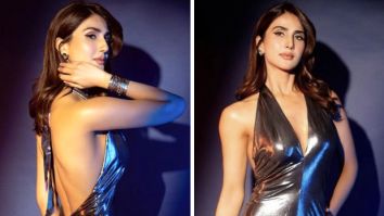 Vaani Kapoor is a shimmering siren in Emilio Pucci’s backless metallic gown