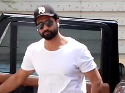 Vicky Kaushal gets clicked outside gym in a simple white tshirt and shorts