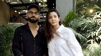 Virat Kohli & Anushka Sharma dressed in black & white as they step out for lunch
