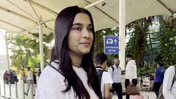 What would you rate Saiee Manjrekar’s all white airport look