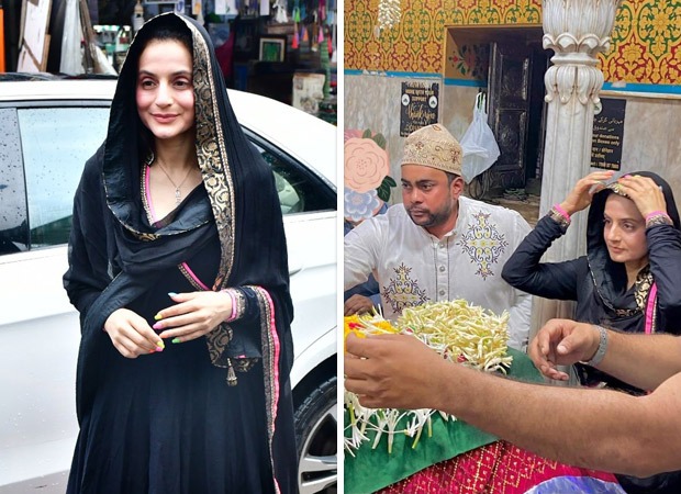 Ameesha Patel visits Mahim Dargah to seek blessings ahead of Gadar 2 release