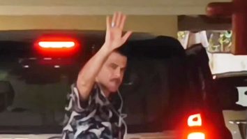 Anil Kapoor waves at paps as he gets clicked