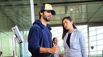 Cute jodi! Shahid Kapoor and Mira Rajput pose for paps at the airport
