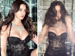 Disha Patani is radiating charisma in classic black dress, adorned with dazzling diamond chains