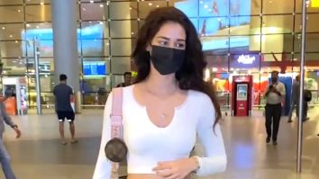 Disha Patani sports a cute white crop top as she gets clicked at the airport