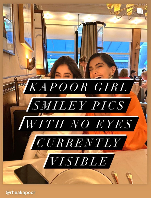 Janhvi Kapoor hangs with cousin Sonam Kapoor in London; Rhea Kapoor dedicates a sweet message about the Kapoor sisters bonding