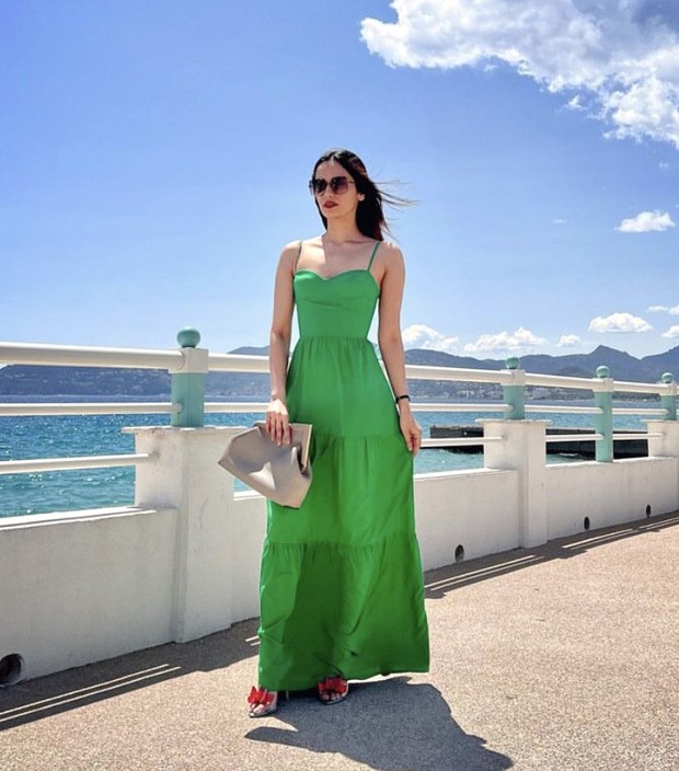 Manushi Chhillar is embracing serenity and style on a holiday in her green maxi dress