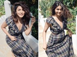 Mrunal Thakur’s cutout chequered maxi dress is ideal for leisurely summer days