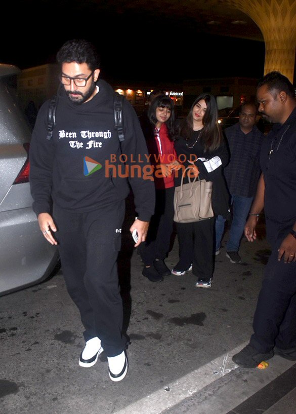 Photos: Abhishek Bachchan, Aishwarya Rai Bachchan and Dino Morea snapped at the airport