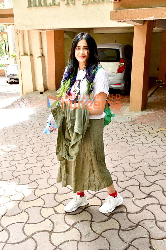 photos adah sharma spotted outside her house 2