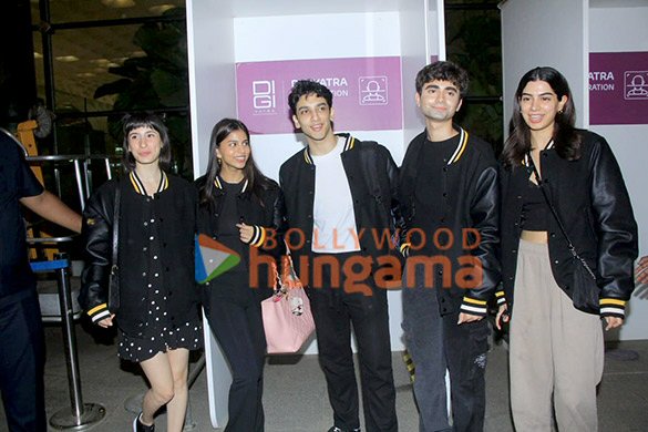 photos agastya nanda suhana khan khushi kapoor and others snapped at the airport 2