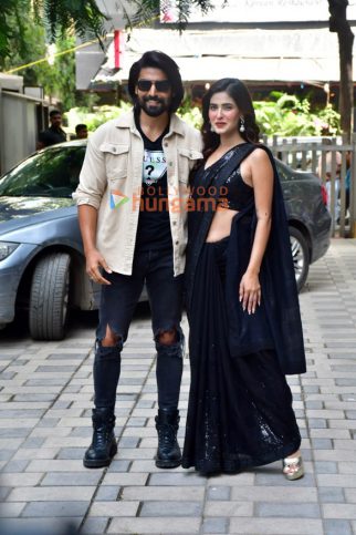 Photos: Gurmeet Choudhary and Karishma Sharma snapped outside T-series office in Andheri