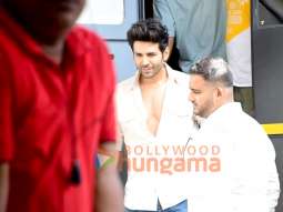 Photos: Kartik Aaryan, Kiara Advani and Supriya Pathak snapped promoting Satyaprem Ki Katha on the sets of The Kapil Sharma Show