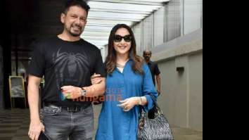 Photos: Madhuri Dixit snapped with her husband in Bandra