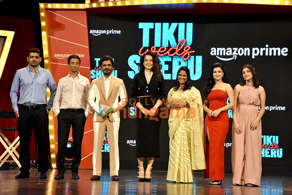 Photos: Kangana Ranaut, Nawazuddin Siddiqui, Avneet Kaur snapped at the trailer launch of Tiku Weds Sheru Photos: Kangana Ranaut, Nawazuddin Siddiqui, Avneet Kaur snapped at the trailer launch of Tiku Weds Sheru