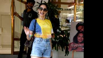 Photos: Pragya Jaiswal snapped outside a salon